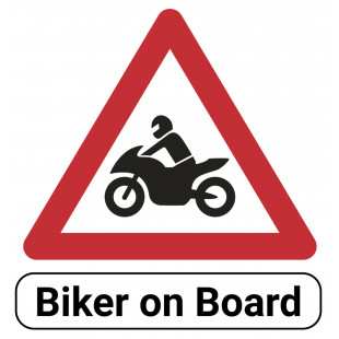 Наліпка на машину Biker on...